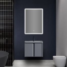 مرآة حمام مستطيلة مع إضاءة ليد 50×80 سم - (TC-822) — إضاءة