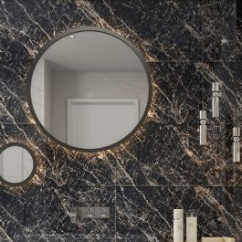بلاط جدران 30×60×0.9 سم - أسود رخامي — بلاط وسيراميك